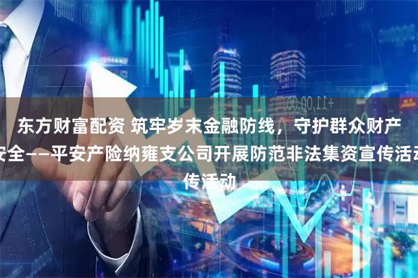东方财富配资 筑牢岁末金融防线，守护群众财产安全——平安产险纳雍支公司开展防范非法集资宣传活动