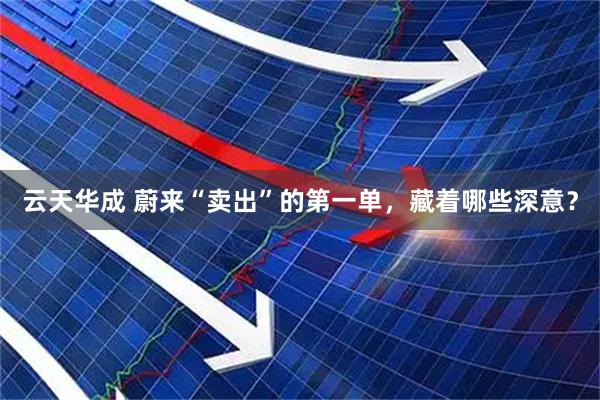 云天华成 蔚来“卖出”的第一单，藏着哪些深意？